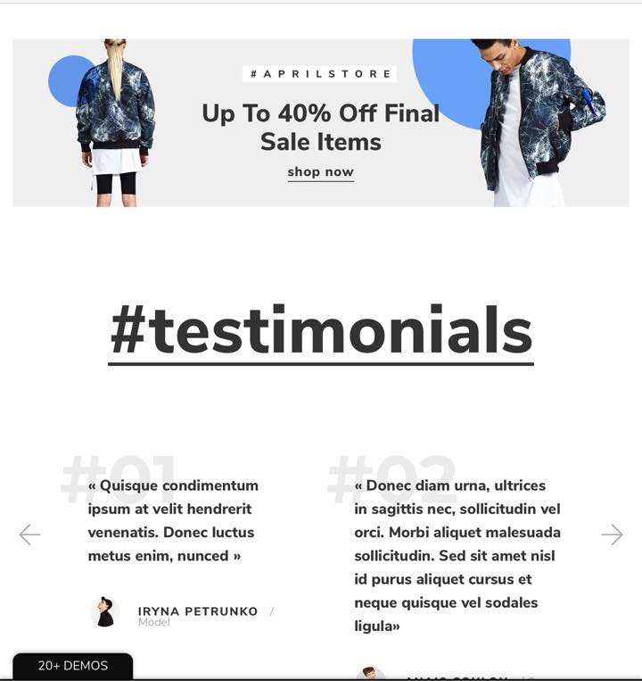 Shopify April-02 Theme Testimonials