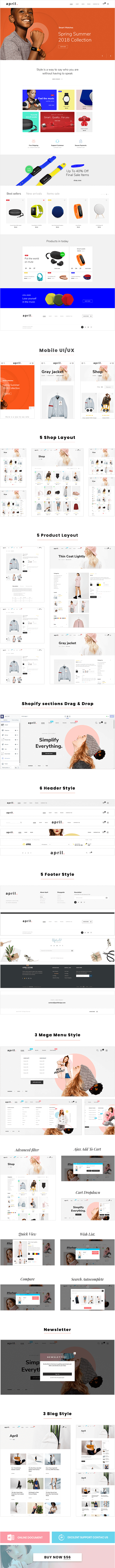 APRIL-16 - Theme for high techology services store 