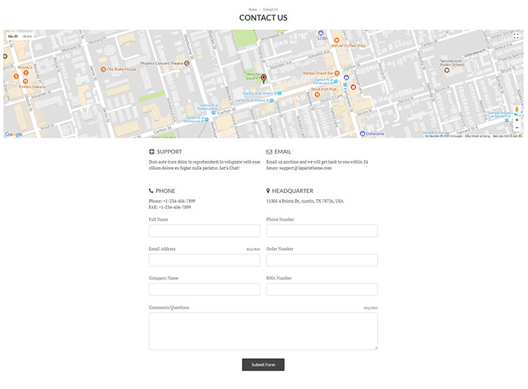 better contact form and google maps
