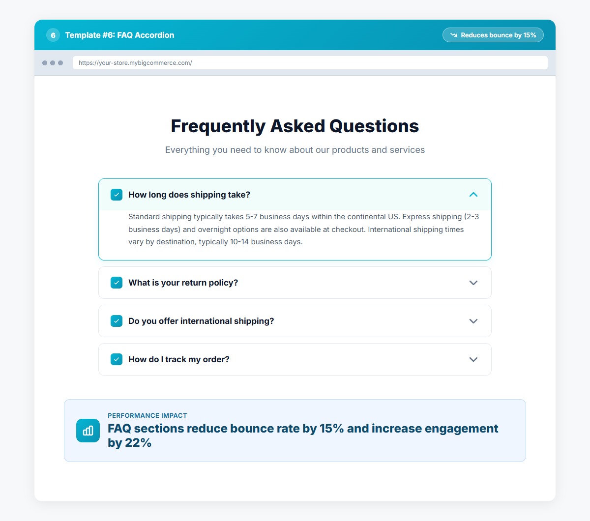 FAQ Accordion Template
