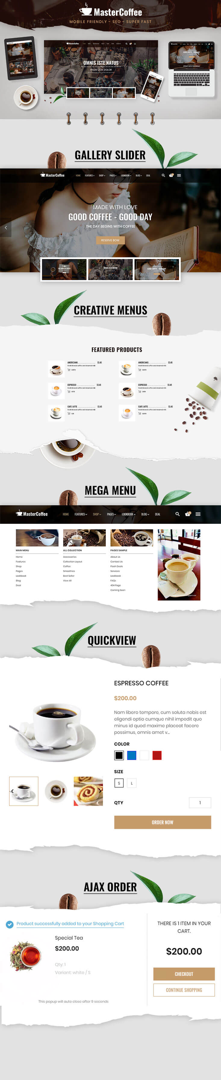 Shopify Coffee Home Introduction