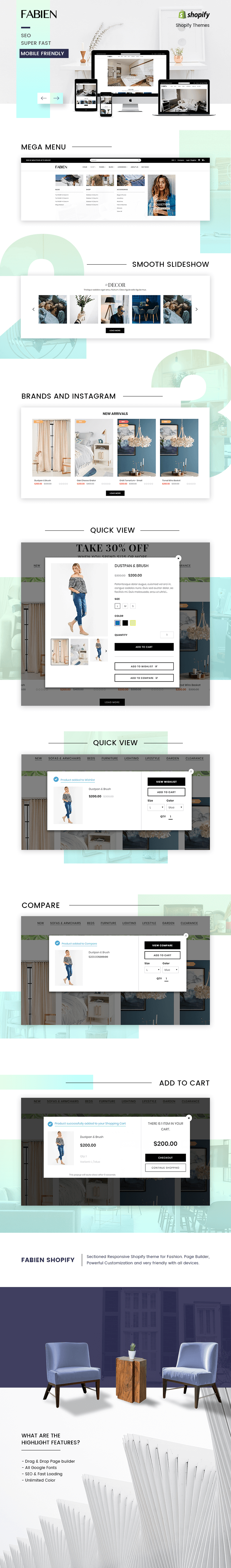 Introduction of Fabien - Shopify theme for Furniture store & decoration